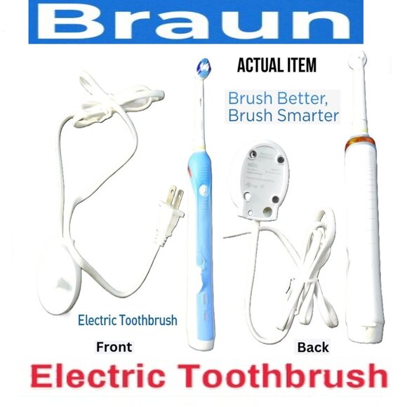 🛑 BRAUN/ORAL B Pro ➕🆒 ELECTRIC TOOTHBRUSH Rechargeable TOOTHBRUSH 💸BUY NOW‼️ - Picture 1 of 15